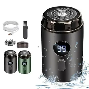 Electric Shaver, 1 Count Portable Mini Wireless Electric Shaver with Replacement Blade, Wet and Dry Use Electric Razor for Men, USB Rechargeable Shaver, Waterproof Portable Shaver