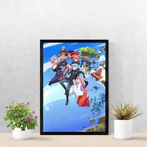 That Time I Got Reincarnated as a Slime Anime Poster, Rimuru Tempest Group Wall Art Print, Anime Room Decor, Gift For Fans