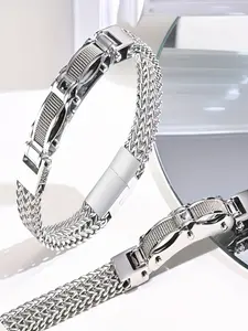 Thick Franco Men's Bracelet, 12mm Wide 316 Stainless Steel Square Link, Durable Hip Hop Wristband, Perfect for Daily Wear, Gifts, Weddings, Parties