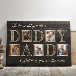 Personalized Photo Prints, Custom Photo Gift For Dad, Best Christmas Gift For Dad, Heartfelt Dad Photo Print, Meaningful Holiday Wall Art For Fathers