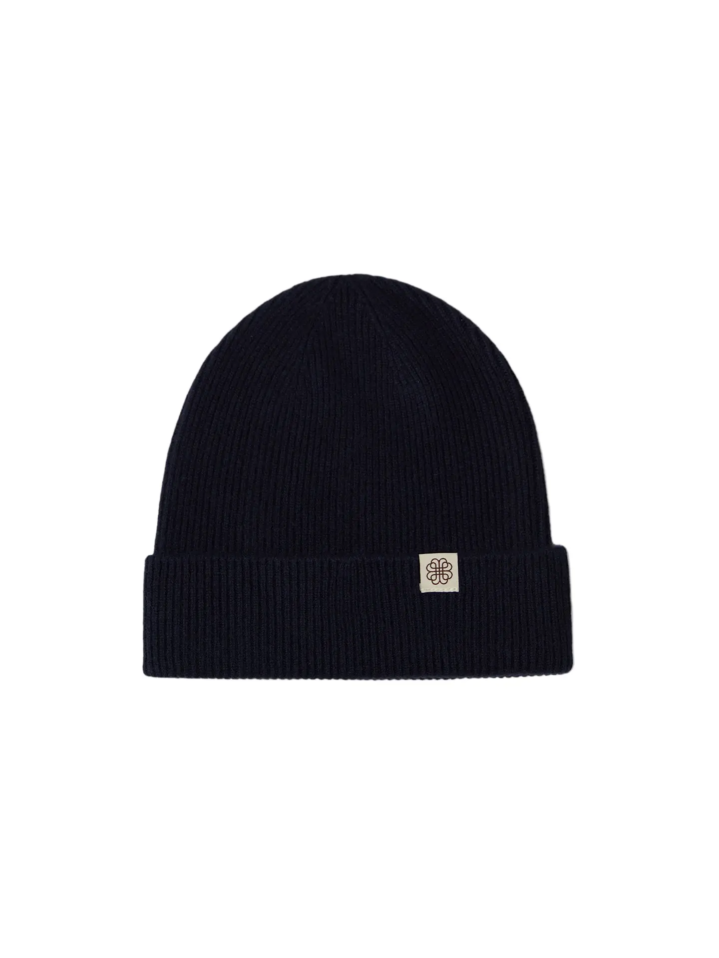 Cashmere Rib Knit Beanie