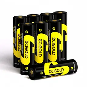 Scigold 3.6V Button Top Li-ion 18650 12600mWh Rechargeable Battery Upgrade Capacity Batteries for Flashlights, Bluetooth Speaker, Headlamp, Remote Control and More(4-20pcs)