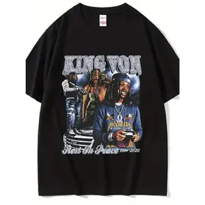 Rapper K-King Von T-Shirt, RIP King Von Tribute Tee, King Von 64th Street Shirt, Chicago Drill Legend, Gift For Fan