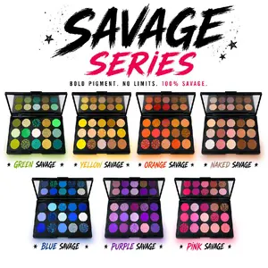 SAVAGE Series, 15 Pan PRE-DESIGNED Eyeshadow Palettes
