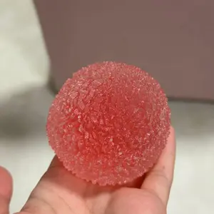 Handcrafted Stress Relief Squeeze Ball Crystal Mochi Squishy Toy, TPR Soft Stress Relief Fidget Sensory Grippie Set for Relaxation and Gift Giving