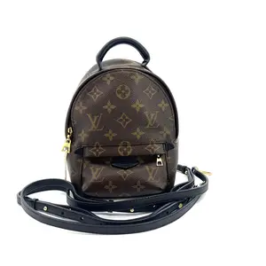 Pre-owned Louis Vuitton Canvas Backpacks Monogram Palm Springs PM Backpack Bag B00226 NO1