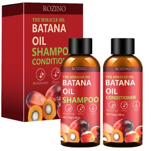 Rozino Batana Oil Shampoo & Conditioner Set for Hair Growth & Thickness - Moisturizing & Nourishing Formula for Thinning Hair - 200g Each