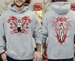 Makima Chainsaw Man Control Devil Hoodie - Goth Core Red Anime Streetwear Merch