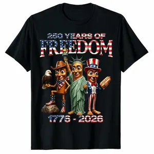 250 Years Of Freedom 4th Of July USA Liberty TungTung Sahur Patriotic T-Shirt ﻿