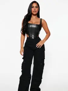 Courtney Cargo Jeans - Black