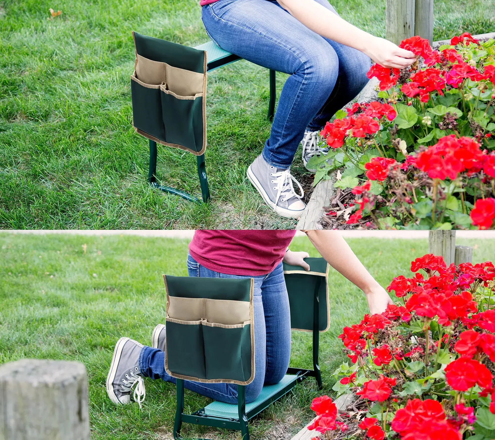 Pure Garden Foldable Gardening Kneeling Bench Pure Garden Foldable Gardening Kneeling Bench