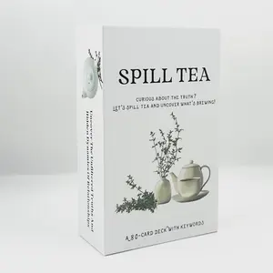Spill Tea Oracle Card Game, 1 Box Card Game, Card Game for Adults, Funny Table Game for Family Gathering, Tarot Card Game