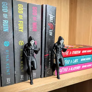 Ghost Face Book Boyfriend Figure, Bookshelf Decor, Book Lover Gift, Masked Man