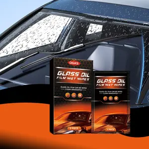 Car Glass Oil Film Wipes Strong Oil Removal Long Lasting Clarity Water Repellent Anti-Dirt Portable for Maintaining Car Glass Quality glass,decontaminationwithouttraces window,oil,film cleaning