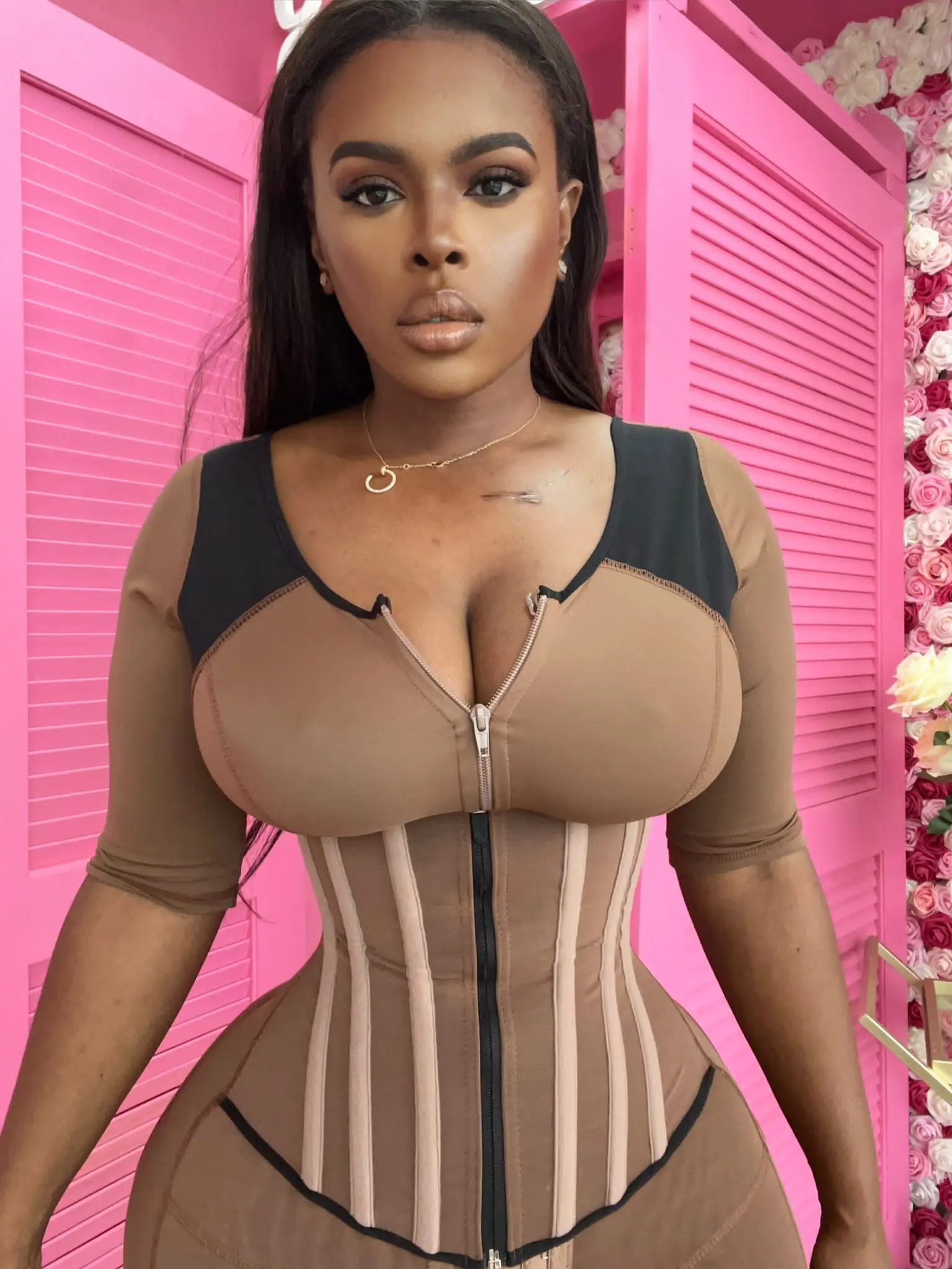 The Snatcher Strapless by CurvyGyals Shapewear Corset Waist Cincher Tummy Slimming Body Shaper