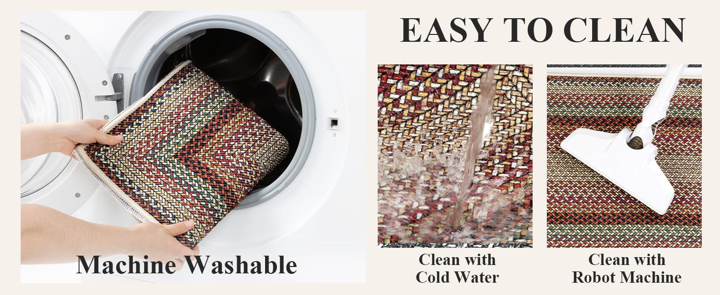 [SpringGlowUp] HEBE Washable Boho Kitchen Rug Sets 3 Pieces, Kitchen Mats for Floor, Non Slip Soft Kitchen Area Rug Floor Mat for Kitchen, Laundry Room and Hallway