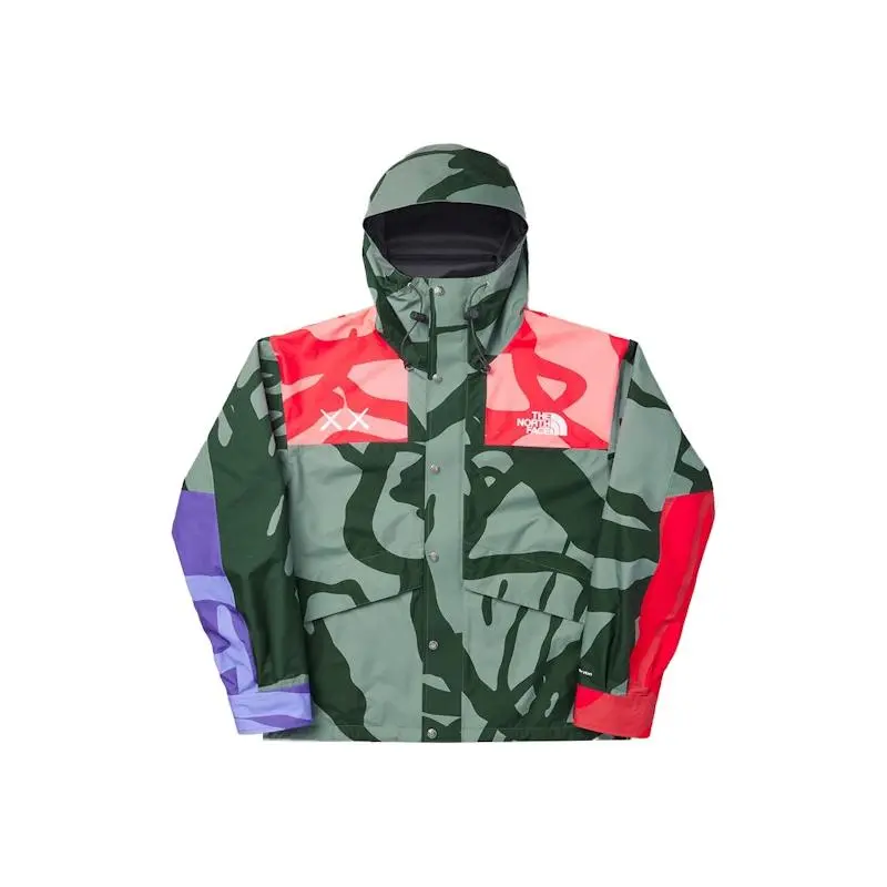 KAWS x The North Face Retro 1986 Mountain Jacket Balsam Green 86 Print (men) by StockX
