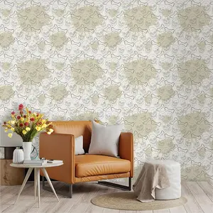 Vintage Skull Bone Wallpaper, PVC Adhesive Backing, Peel-And-Stick, Kitchen/living Room/bedroom Decor, Large Area Wall Transformation