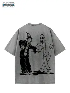 Y2K-inspired T-shirt, Kendim Sectim Ghostmane Collection, Ghostmane Clown Print Hoodie, Men's Apparel for All Seasons, Regular Fit Shirt, Christmas & Halloween & Thanksgiving & Valentine's Day & Pride & Father's Day & Easter & Mother's Day & New Year & Ch