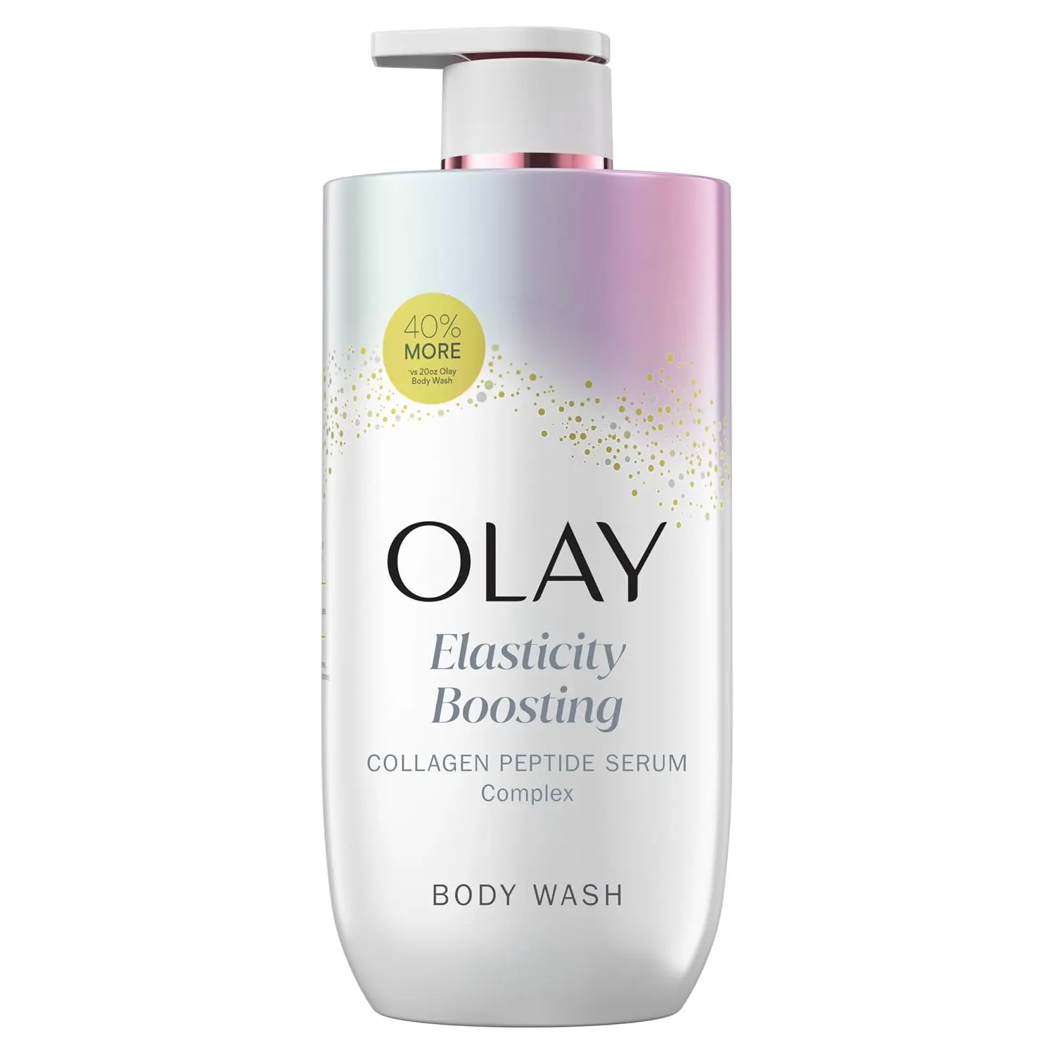 Olay Body Wash for Women, Elasticity Boosting, Collagen Peptide Serum Complex, Renews Moisture, Free of Parabens & Phthalates, Vitamin B3 Lameller Technology, For All Skin Types, 28 fl oz