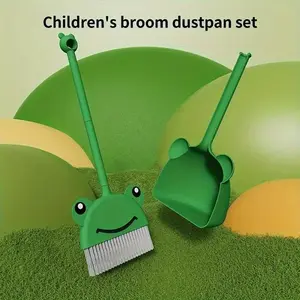 Broom and dustpan set combination, household internet celebrity set, soft bristled broom, floor cleaning and wiping broom, Broom with dustpan