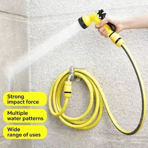 Multifunctional outdoor water gun with 7-level adjustable settings, portable