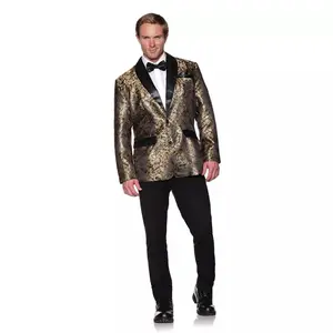 Gold Jacard Jacket Adult Costume