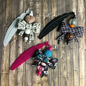 Bow Beaded Bookmarks
