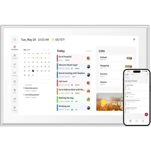 10.1" Wall Planner Digital Calendar & Chore Chart,   Touchscreen Interactive Display for Family Schedules, , Meal Planner,  for Organizing Your 2026 Calendar