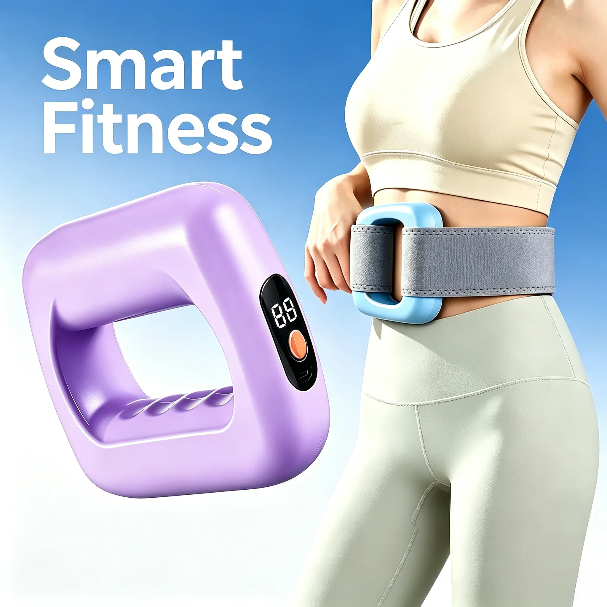 Vibrating Fascia Ring, Home Fitness Exercise Gear for At-Home Gym Leg Sliding Fitness Workouts, Portable Home Fitness Equipment to Elevate Your Home Gym Experience