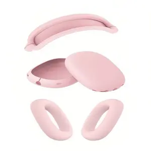 Silicone Case Cover for AirPods Max, Soft Silicone Skin Protector, Anti-scratch Ear Pad Case Cover, Earphone Protective Cover, Headphone Accessories, Headset