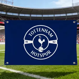 Famous Teams T-Tottenham H-Hotspur Flags Sports Team Logo Banner Flag – HD Premium Knit Polyester | Fade-Resistant Vivid Print | Lightweight Durable Wall Tapestry for Football, Basketball, Soccer Fans Room Decor, Game Day Party & Events