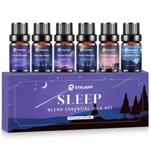 Sleep & Relax Essential Oils, Essential Oil Blends for Diffusers for Home (Relax, Stress Relief, Fresh Breathe, Sweet Dreams) Candle Making Scents, Relaxation Gift for Women and Men Fitness Healthcare