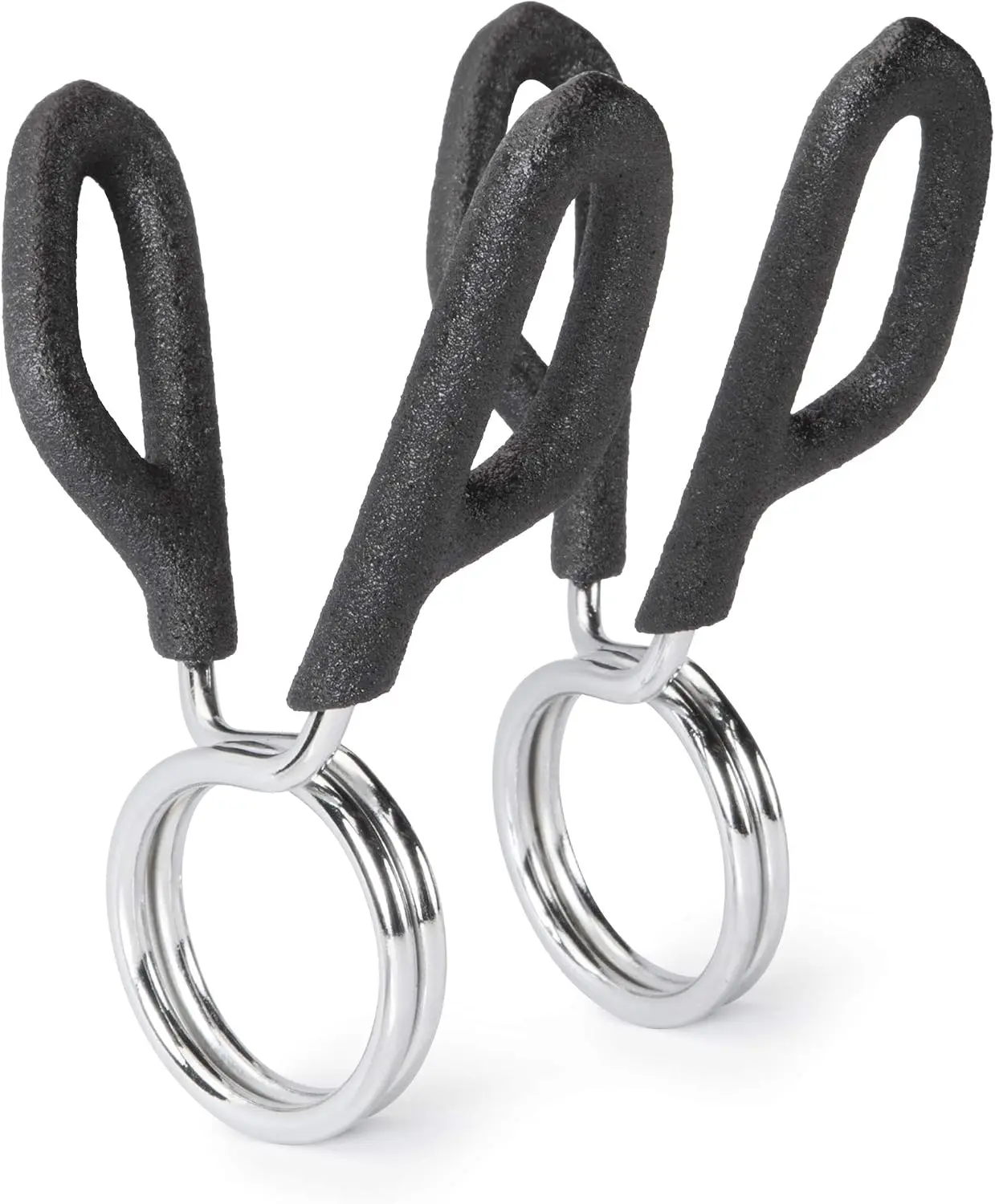 Sports Marcy Olympic 2-Inch & Standard 1-Inch Barbell Spring Clip Collar Pair – Secure Weight Clamps for Safe Weightlifting, Powerlifting & Strength Training