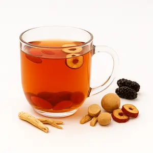 Night Recovery Herbal chinese Tea - Ginseng, Goji &Red Dates- Wake Up Light & Refreshed Beverage Natural Traditional health