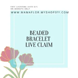 mamaFlor LIVE Beaded Bracelet Claim - handmade