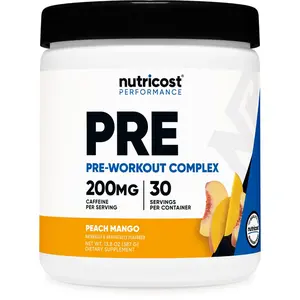 Nutricost Pre-Workout Complex Powder (Peach Mango) 30 Servings