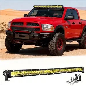 20 Inch Slim LED Light Bar Flood Spot Combo Running Light Off Road Lights for Trucks Tractor ATV SUV And Boat, Offroad Lighting, Truck Accessories, Compact Design, Highperformance Lights, Weatherresistant Lights, Shockproof Design