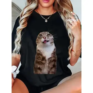 100% Cotton Rigby Cat Funny Rigby Cat Meme Rigby Cat Silly Cat Trendy T-Shirt