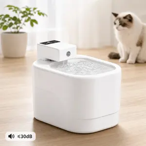 2L Cordless Cat Water Fountain | Rechargeable Motion Sensor Automatic Pet Water Dispenser, Quiet & Easy Clean for Indoor Cats