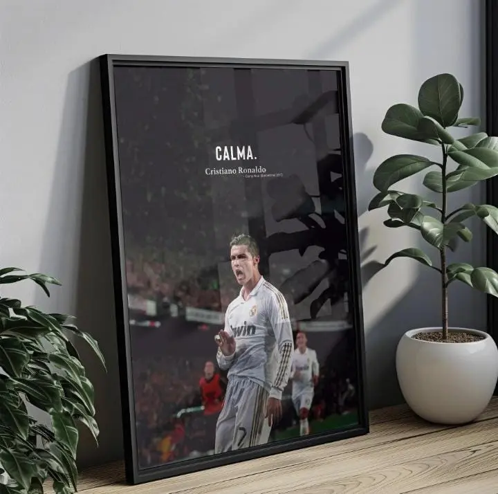 Cristiano Ronaldo "Calma" 2012 Camp Nou  Poster Unframed  | Iconic Poster Unframed  | Wall Decor| Home Decor | Poster Unframed   | CR7