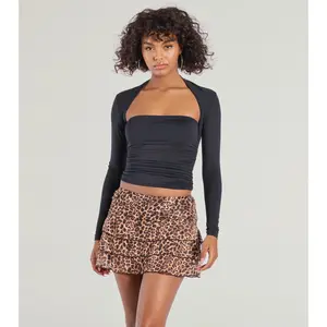In The Wild Leopard Ruffled Skort