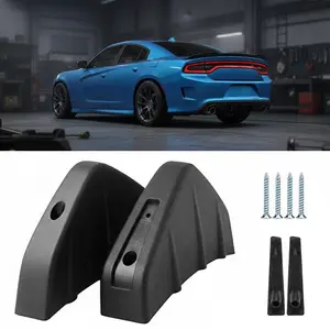 Universal Car Rear Bumper Diffuser Spoiler Lip for Sedan SUV Hatchback, ABS Black Airflow Dynamics Kit, Scratch-Resistant Easy Installation No Drilling, Upgrade Performance Styling