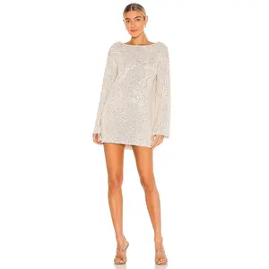 Lovers and Friends Coco Tunic Dress in Silver