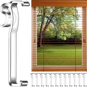 3 Inch Clear Plastic Valance Clips for Horizontal Blind Valance 12 PCS