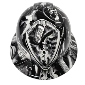 Veterans Memorial Eagle Badges - Custom Hydro Dipped Full Brim Hard Hat