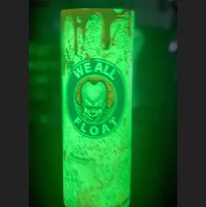 Glow in the dark Penny wise Starbucks tumbler 20oz Clown horror\Halloween logo Bottle Drinkware Water Bottles Coffee Portable Cup Reusable Bottled Washable