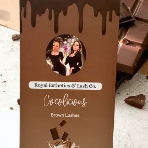 “Cocolicious” Brown Lash Extensions | Professional Use