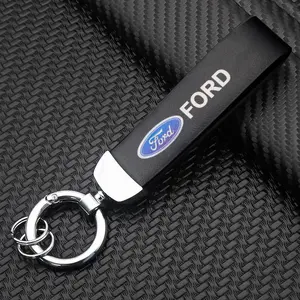 Ford Car Keychain, High-Definition Logo, Durable and Comfortable Grip, Anti-Loss Key Ring, Stylish Design, Unisex Automotive Accessory