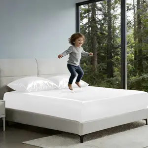 WVG Luxury Satin Fitted Sheet 1*Fitted Sheet+2*Pillowcase, Queen Sheet, Cooling, Smooth, Breathable, Wrinkle-Resistant, Machine Washable, Easy Care Ultra Soft For Hot Sleepers Child, Children, Adults, Hotels, Apartments, Wedding Gifts-3000TC